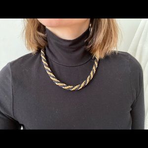 Vintage twisted rope necklace